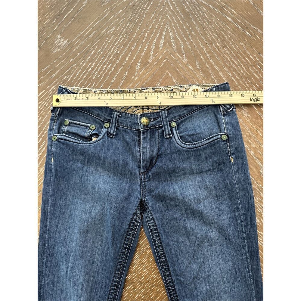 Stritchs 29 BLUE MAYA Denim Jeans Slim Straight Buffalo Nickle Low Rise EXCELLEN - Picture 10 of 11